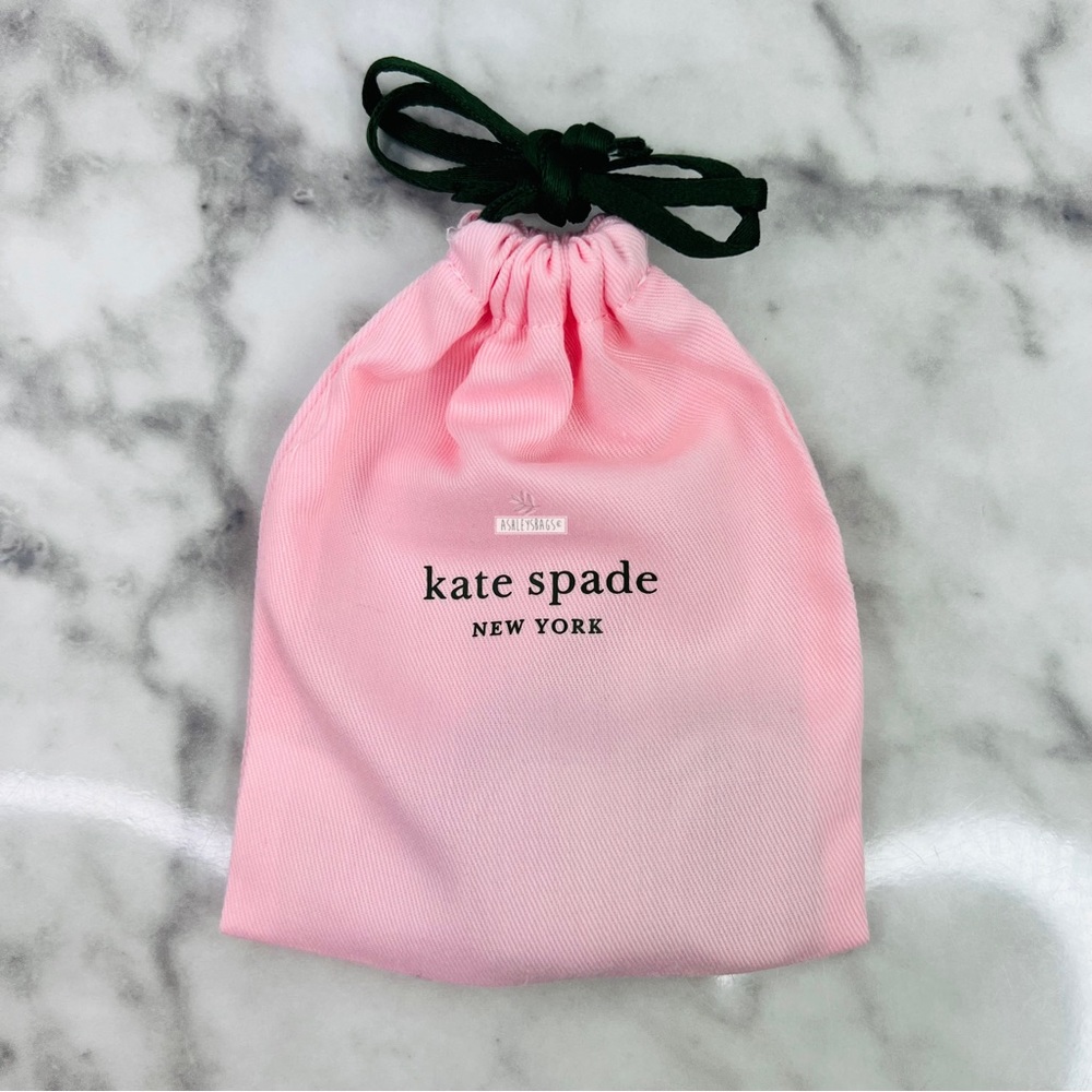 Kate Spade Ladybug Heart Rhinestone Keychain Charm - Picture 7 of 7